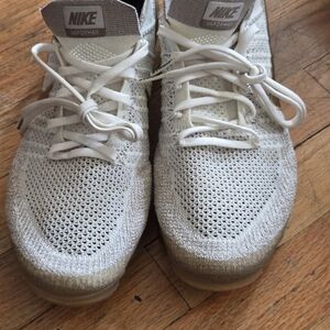 Nike VaporMax Flyknit Sneakers - Cream And Gold